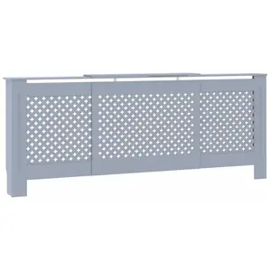 Comparateur de prix : vidaXL Cache-radiateur MDF Gris 205 cm