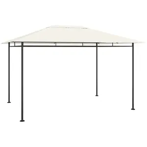 Comparateur de prix : vidaXL Vidaxl Belvédère 4x3x2,7 M Crème 180 G/M²