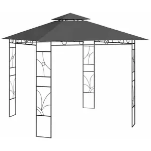 vidaXL Belvédère 3x3x2,7 m Anthracite 160 g/m²