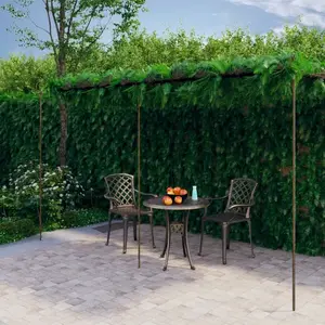 Comparateur de prix : vidaXL Pergola de jardin Marron antique 6x3x2,5 m Fer