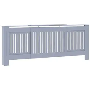 Comparateur de prix : vidaXL Cache-radiateur MDF Gris 205 cm