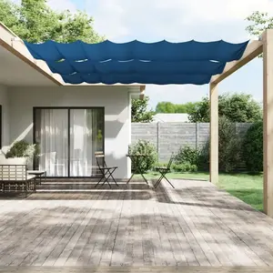 vidaXL Auvent vertical Bleu 140x1000 cm Tissu oxford pas cher