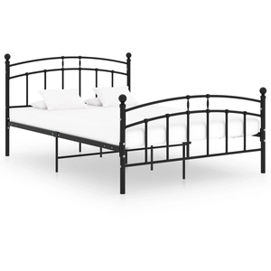 vidaXL Cadre de lit Noir Métal 200x200 cm pas cher