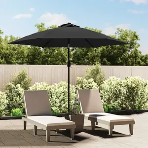 vidaXL Tissu de remplacement pour parasol d'extérieur Anthracite 300cm pas cher