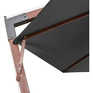 Comparateur de prix : vidaXL Parasol de jardin suspendu avec mât Anthracite bois de sapin