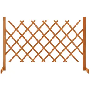 vidaXL Clôture en treillis de jardin Orange 120x90 cm Bois de sapin pas cher