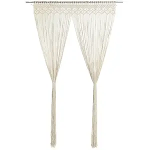 Comparateur de prix : vidaXL Rideau en macramé 140x240 cm Coton