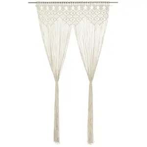 Comparateur de prix : vidaXL Rideau en macramé 140x240 cm Coton