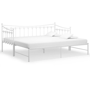 vidaXL Vidaxl Cadre De Canapé-Lit Extensible Sans Matelas Blanc 90x200 Cm pas cher