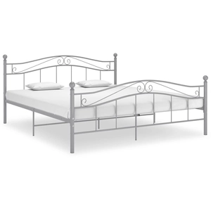 Comparateur de prix : vidaXL Cadre de lit Gris Métal 140x200 cm