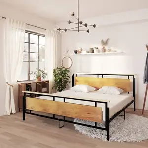 vidaXL Cadre de lit Métal 200x200 cm pas cher
