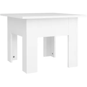 vidaXL Table basse Blanc 55x55x42 cm Aggloméré pas cher