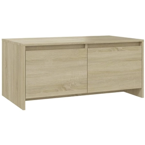 vidaXL Table basse Chêne Sonoma 90x50x41,5 cm Aggloméré pas cher