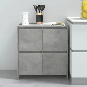 Comparateur de prix : vidaXL Vidaxl Buffet Gris Béton 70x41x75 Cm Aggloméré