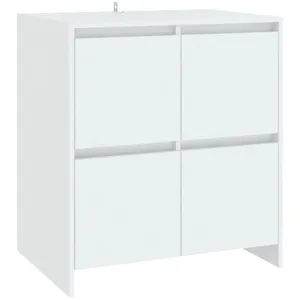 vidaXL Buffet Blanc 70x41x75 cm Aggloméré pas cher