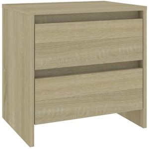 vidaXL Table de chevet Chêne sonoma 45x34,5x44,5 cm Aggloméré pas cher
