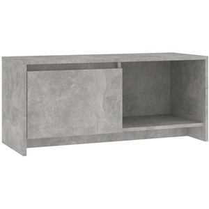 vidaXL Meuble TV Gris béton 90x35x40 cm Aggloméré pas cher