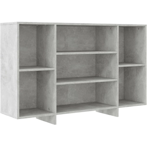 vidaXL Buffet gris béton 120x30x75 cm bois d'ingénierie pas cher