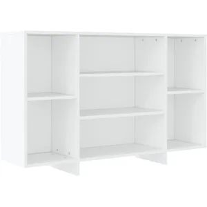 vidaXL Buffet blanc 120x30x75 cm bois d'ingénierie pas cher