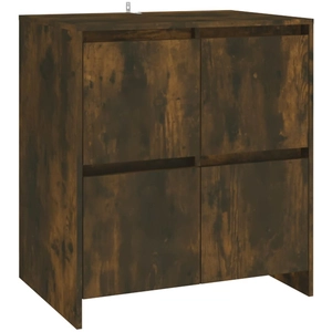 vidaXL Buffet Chêne fumé 70x41x75 cm Bois d'ingénierie pas cher