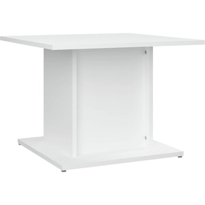 vidaXL Table basse Blanc 55,5x55,5x40 cm Aggloméré pas cher