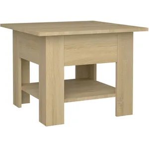 vidaXL Table basse chêne sonoma 55x55x42 cm bois d'ingénierie pas cher
