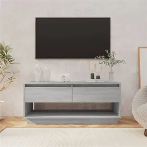vidaXL Meuble TV Sonoma gris 102x41x44 cm Aggloméré pas cher