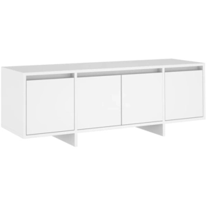 vidaXL Meuble TV Blanc 120 × 30 × 40.5 cm Aggloméré pas cher