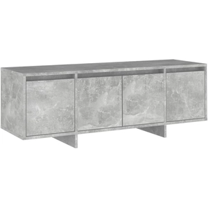 vidaXL Meuble TV Gris béton 120x30x40,5 cm Aggloméré pas cher