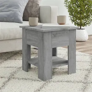 vidaXL Table basse Sonoma gris 40x40x42 cm Bois d'ingénierie pas cher