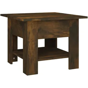 vidaXL Table basse Chêne fumé 55x55x42 cm Aggloméré pas cher