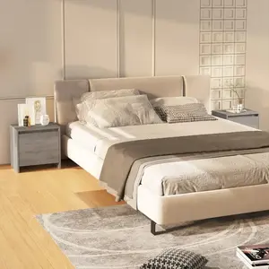 vidaXL Tables de chevet 2 pcs Sonoma gris 45x34x44,5 cm Aggloméré pas cher