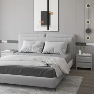 vidaXL Tables de chevet 2 pcs sonoma gris 45x34,5x44,5 cm pas cher