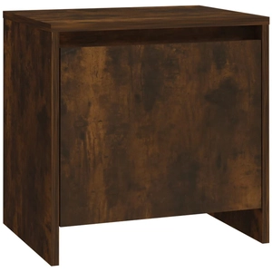 vidaXL Table de chevet chêne fumé 45x34x44,5 cm bois d'ingénierie pas cher