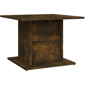 vidaXL Table basse Chêne fumé 55,5x55,5x40 cm Aggloméré pas cher