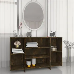 vidaXL Buffet Chêne fumé 120x30x75 cm Aggloméré pas cher