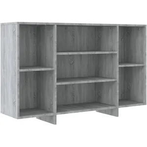 vidaXL Buffet Sonoma gris 120x30x75 cm Aggloméré pas cher