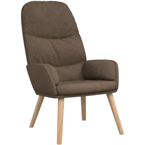 vidaXL Chaise de relaxation Taupe Tissu 340999 pas cher