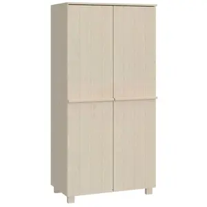 vidaXL Garde-robe HAMAR Marron miel 89x50x180 cm Bois massif de pin pas cher