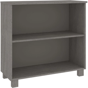 vidaXL Buffet HAMAR Gris clair 85x35x80 cm Bois massif de pin