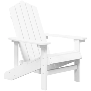 vidaXL Chaise Adirondack de jardin PEHD Blanc pas cher