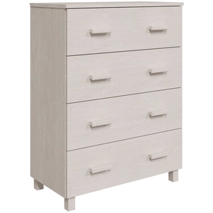 vidaXL Buffet HAMAR Blanc 79x40x103,5 cm Bois massif de pin pas cher