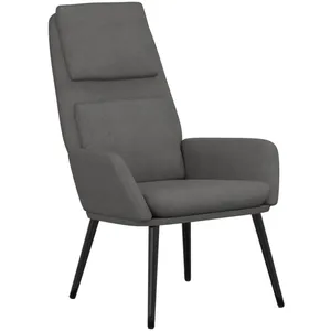 vidaXL Chaise de relaxation Gris clair Tissu pas cher