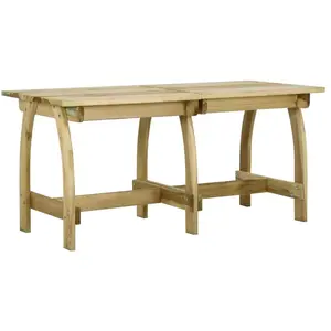 vidaXL Table de jardin 160x74x75 cm Bois de pin imprégné pas cher