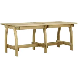 vidaXL Table de jardin 220x74x75 cm Bois de pin imprégné pas cher