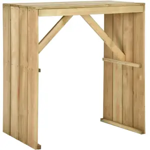 vidaXL Table de bar 100x60x110 cm Bois de pin imprégné pas cher