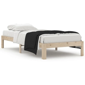 vidaXL Cadre de lit Bois de pin massif 90x200 cm pas cher
