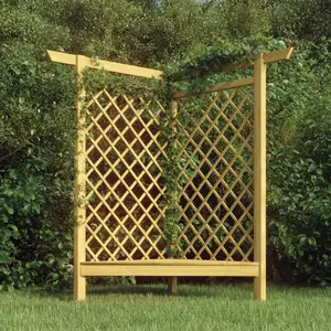 Comparateur de prix : vidaXL Pergola d'angle avec banc 166x81x174 cm Bois de pin imprégné