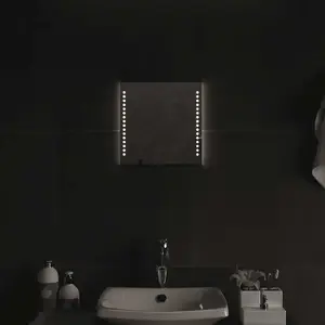 vidaXL Miroir de salle de bain à LED 30x30 cm pas cher
