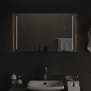 Comparateur de prix : vidaXL Miroir de salle de bain à LED 80x50 cm